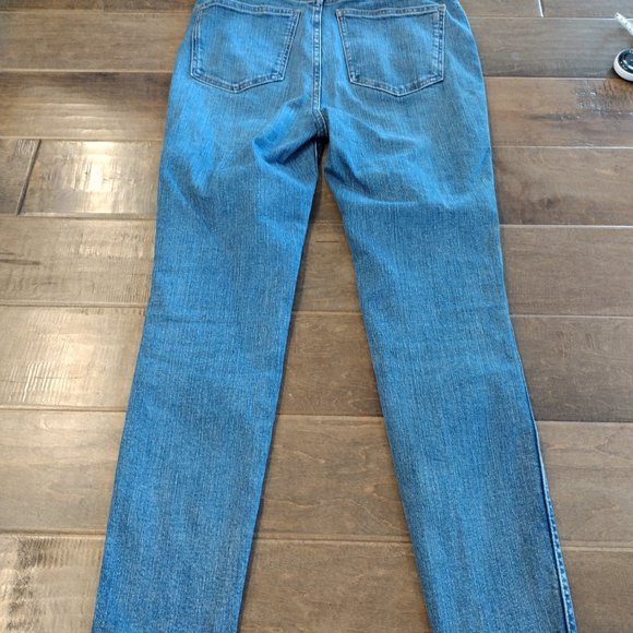 MADEWELL 10" High-Rise Skinny Jean, dark wash, 28 - Picture 4 of 14